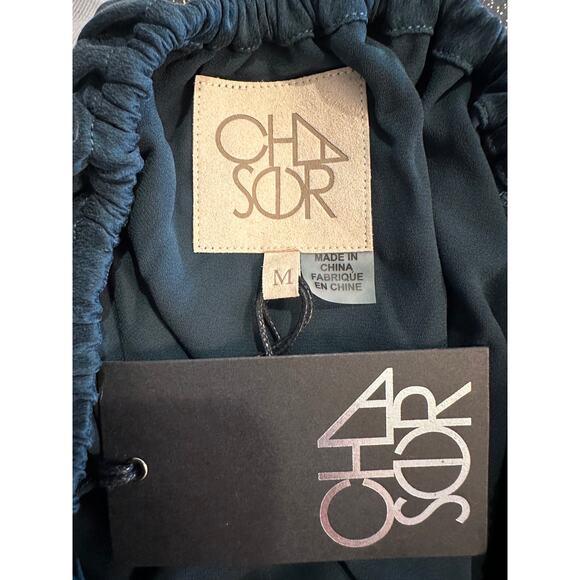 Chaser Silk Charmeuse Mini Dress - Evergreen - size M - Picture 9 of 9